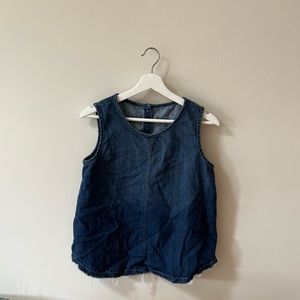 Anthropologie - denim sleeveless top